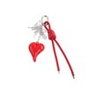 Butterfly Cartoon Girl Heart Keychain Anti-Lost Braided Rope Key Chain  Children Girl