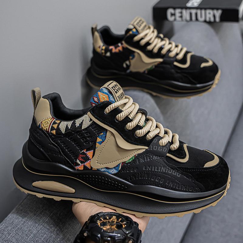 Men's Shoes Spring New Casual Versatile Comfortable Fashion Trend Niche Non-slip Wear-Resistant Retro Sneakers