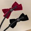 Head Hair Tools Headwear Pan Head Lazy Fluffy Tool Elegant Barrette Bow Temperament Hair Bow Plush Hair Accessories