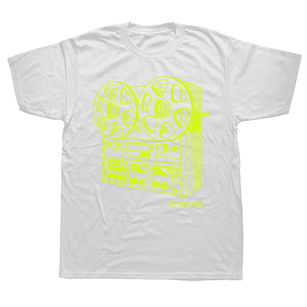 Novelty Cassette Tape Reel To Reel Analog Sound System T Shirts Streetwear Short Sleeve Birthday Gifts Summer Style Tshirt