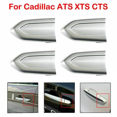 Для Cadillac ATS XTS CTS CT6 4 шт. ABS Серебристая накладка на ручку наружной двери 13599547