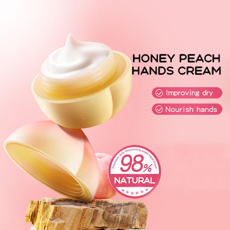 Крем для рук SADOER с манго, персиком, алоэ вера и лимоном в уникальной упаковке в форме фрукта - 39 г