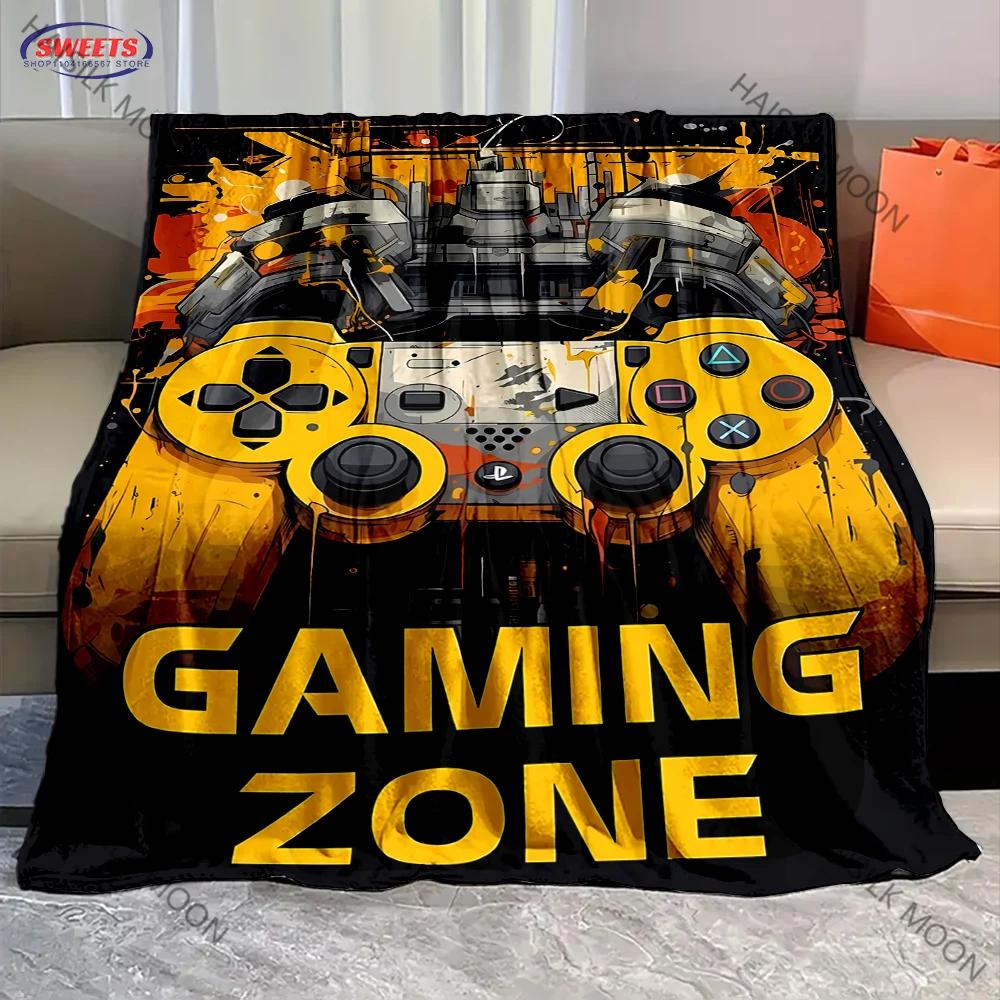 Multi-Size Game Controller Soft Printed Blanket Soft and Comfortable Sofa Living Room Office Four Season Available Quick Arrival