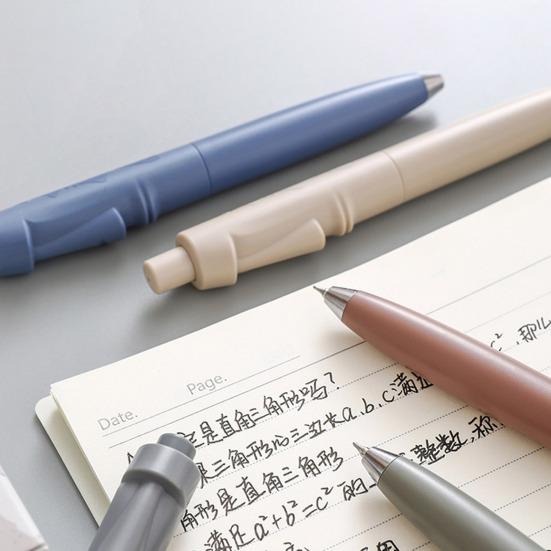 5 шт. гелевых ручек Moai Style Smooth Roller Ink Letter Pens 0,5 мм Тонкий кончик Эргономичный дизайн Удобная ручка Ручки для подписи