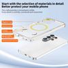 Creative Mobile Phone Case Is Suitable for S26plus Transparent Mobile Phone Case, Korean Ins Wind Magnetic Suction Bracket, Samsung Mobile Phone Case.