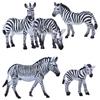 Wildlife Zebra Model: African Safari-Themed Plastic Toy for Kids
