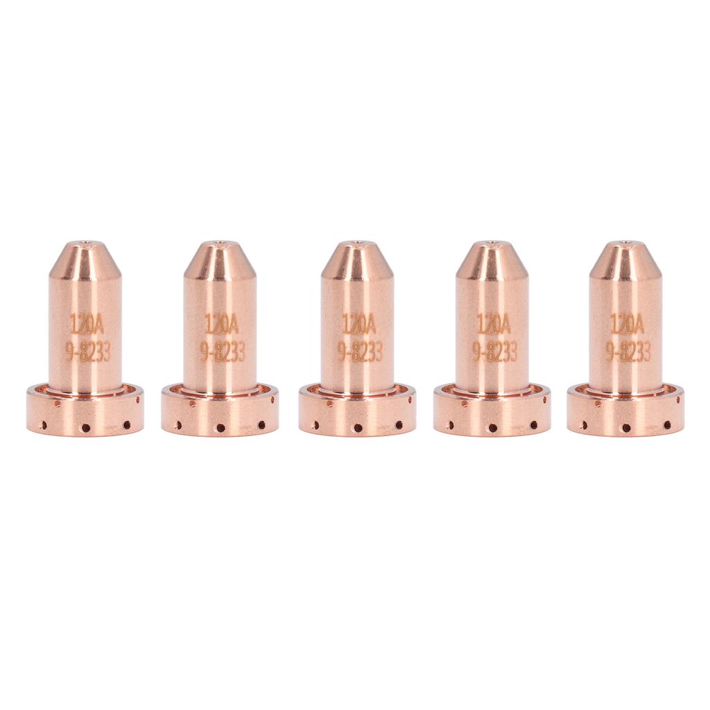 5PCS 9‑8233 Nozzle Tips Brass Cutting Torch Tip Replacement Plasma Cutter Consumables for SL60 SL100