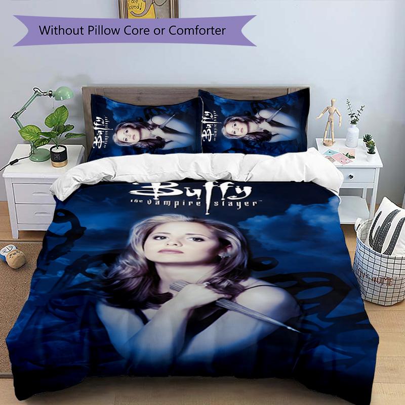 Buffy 3pcs Bedding Set Duvet Cover Closure Includes 1 Duvet Cover & 2 Pillowcases for All Seasons Bedroom Home Dorm Decor