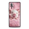 Милый Чехол-Крышка для Телефона в Виде Свиньи для Redmi 14C 10C Note 15 14 13 12 10 11 K40 Pro Plus 5G Мягкий ТПУ Корпус Ударопрочный Fundas Capas Сумки