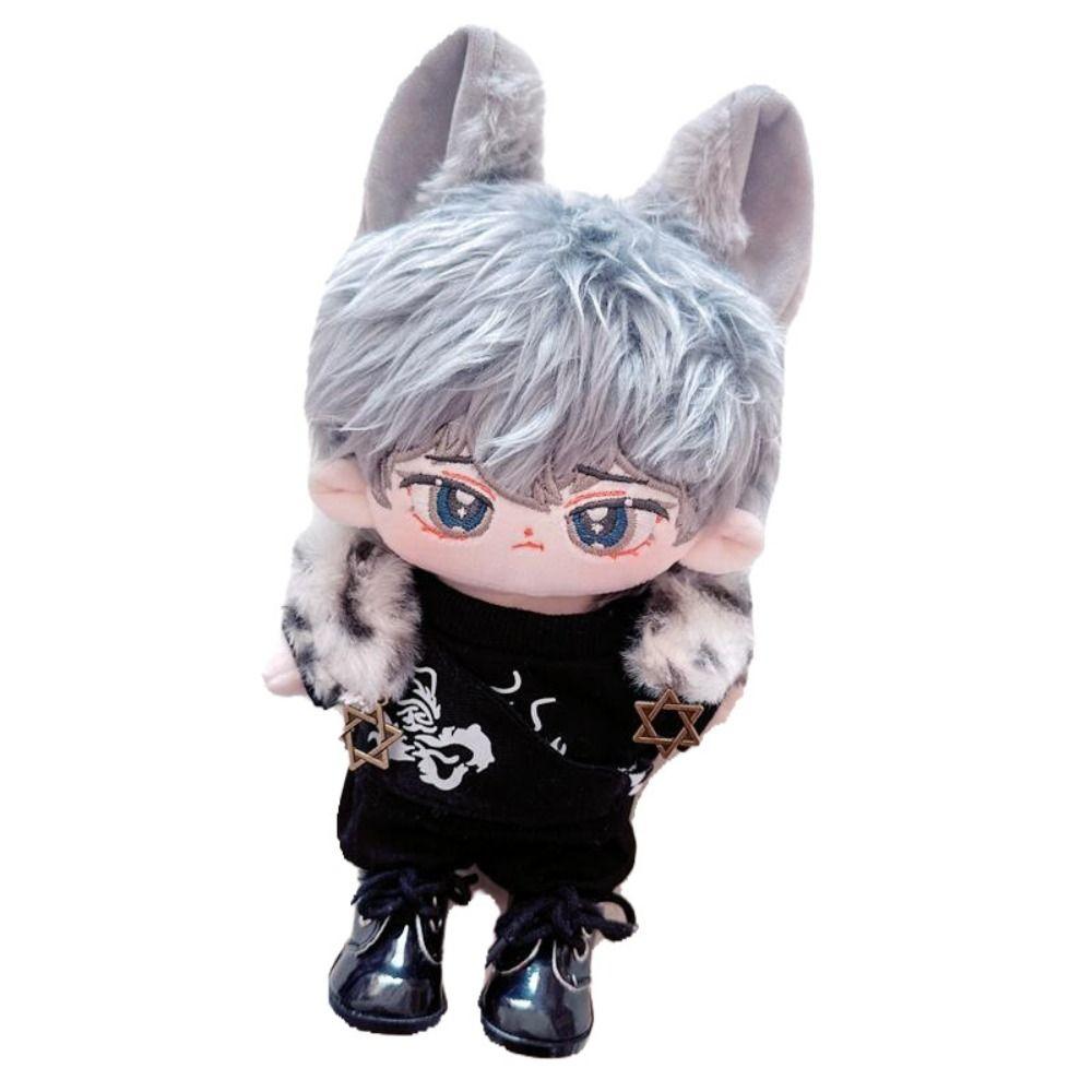 Suit Mini Clothes Cotton Stuffed Dolls 20cm Doll Clothes Doll Plush Vest Doll Pants Doll Fur Coat