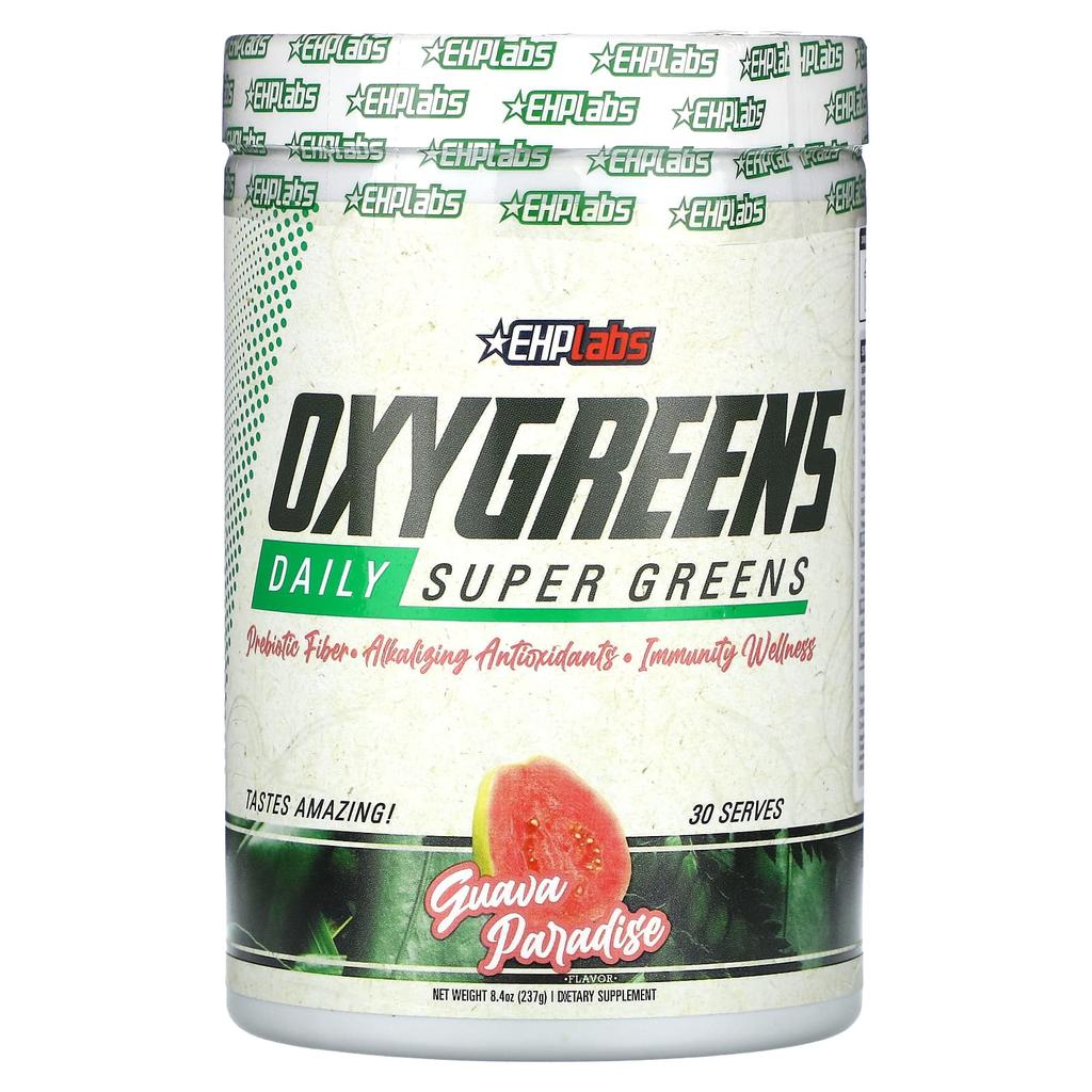EHPlabs OxyGreens, Daily Super Green, Guava Paradise, 8.4 Oz (237 G)