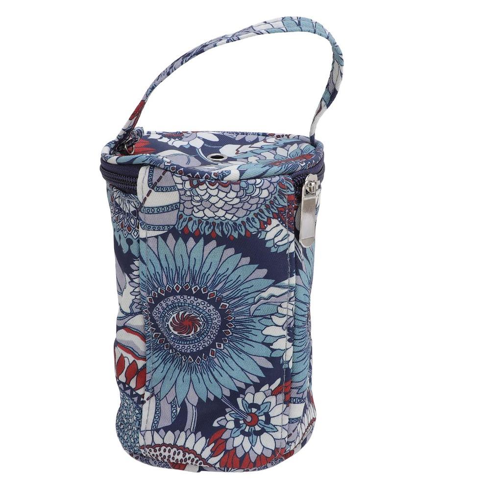 Portable Handle Crochet Storage Bucket Anti-Tangle Design Portable Yarn Holder For Women