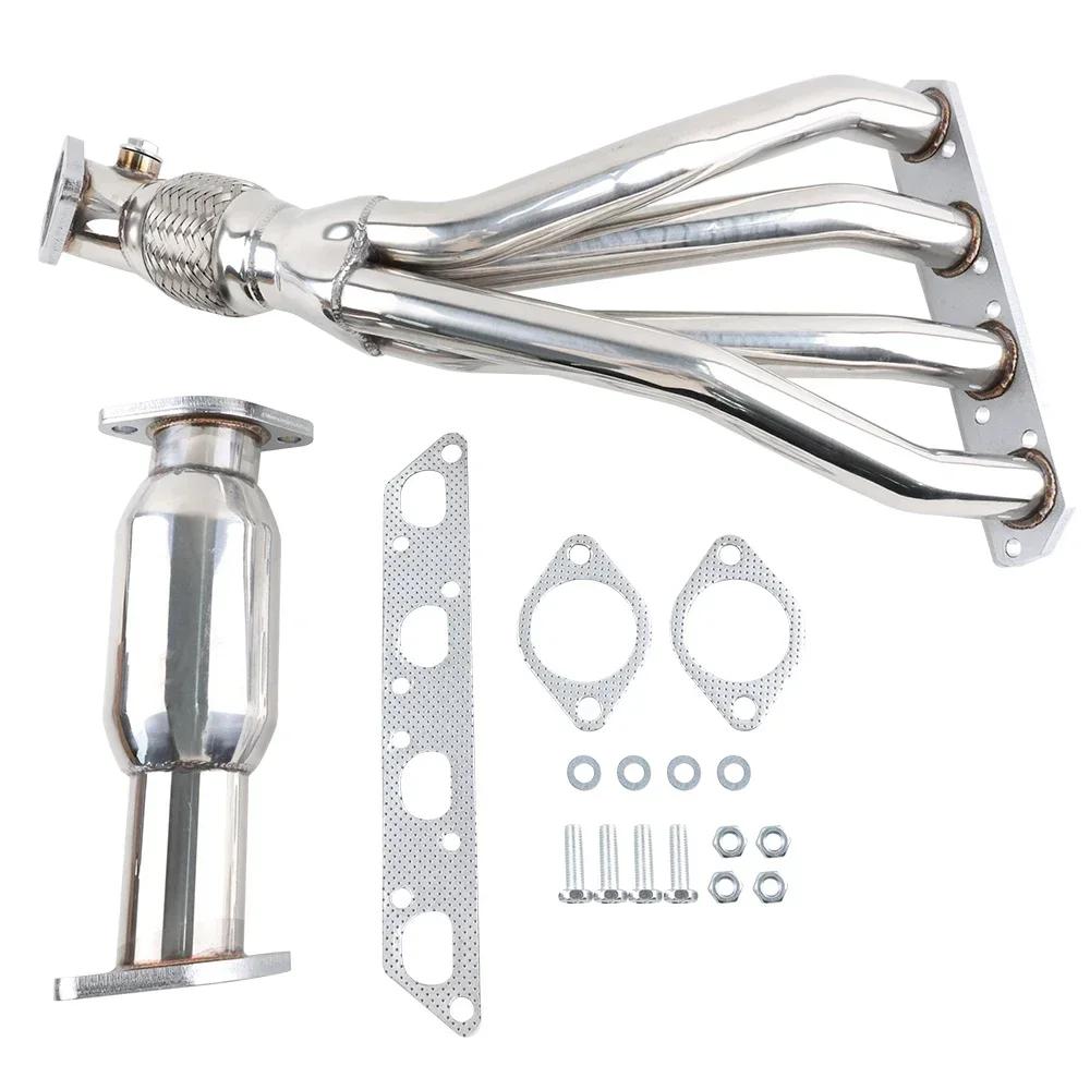 Exhaust Manifolds For BMW Mini Cooper Base S R50 R52 R53 1.6L Engine Silver Long Tube Exhaust Pipe Modification Stainless Steel