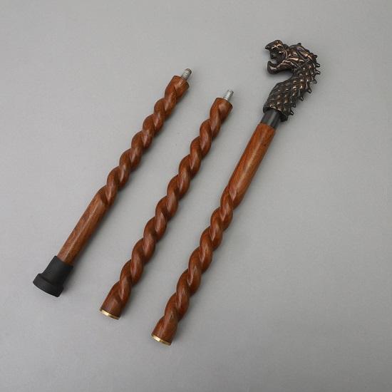 Handmade Dragon Walking Cane for Men and Women, Antique Finish Fashionable Walking Stick Unique Wood Cane for Seniors, Gift for Gentlemen