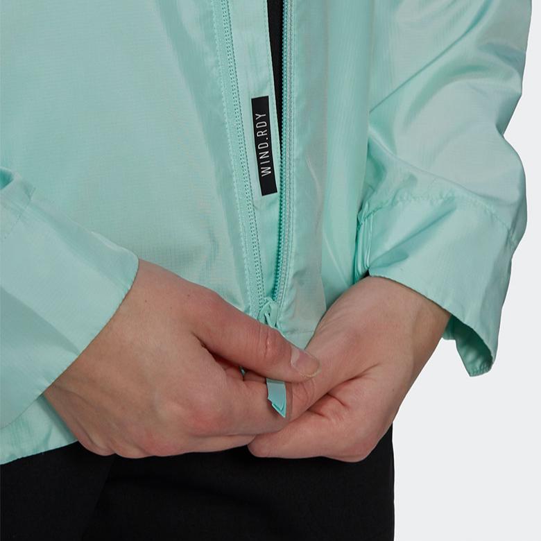 Adidas Бег Тренировки Складная куртка с капюшоном Женская Куртки Зеленые GJ8367