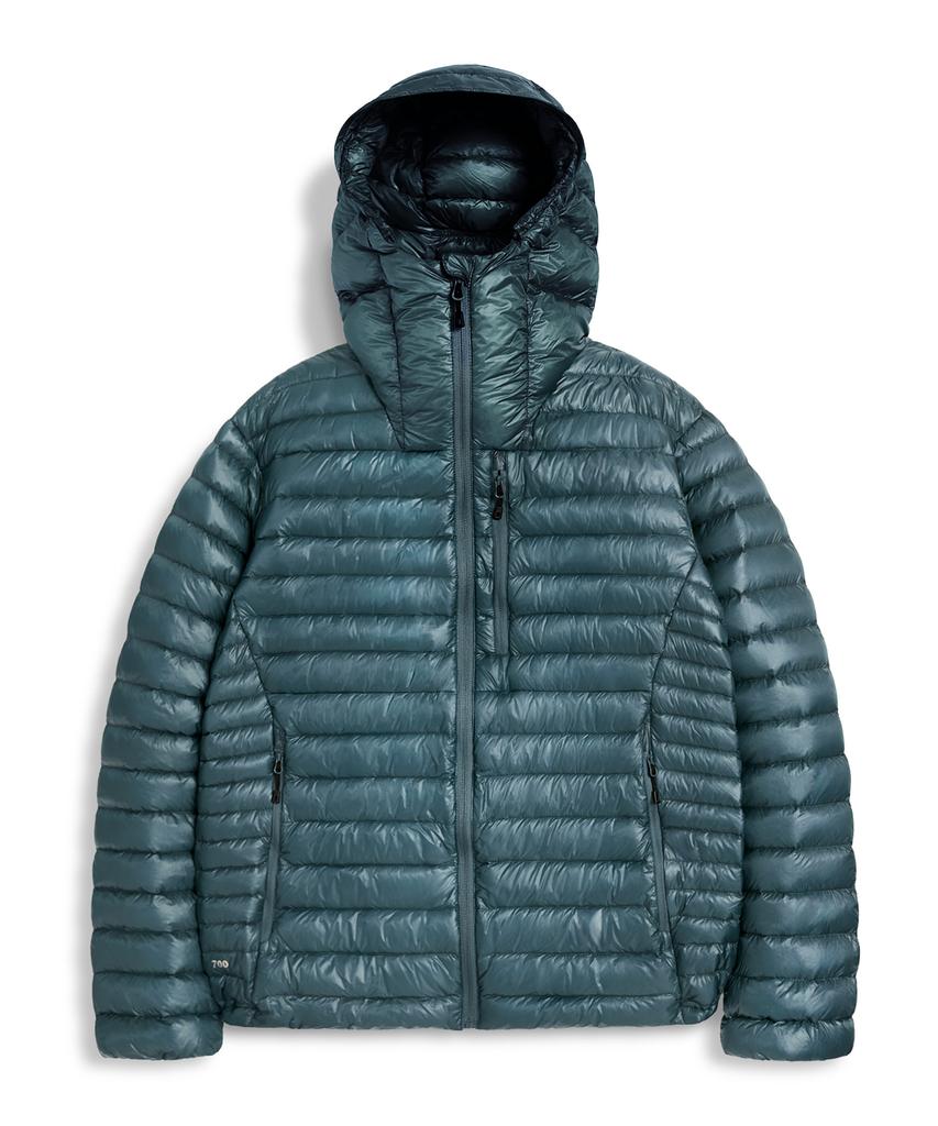 Minimalproject Silent See-Through Hooded Lightweight Down Jacket Mpj112 [Orange]