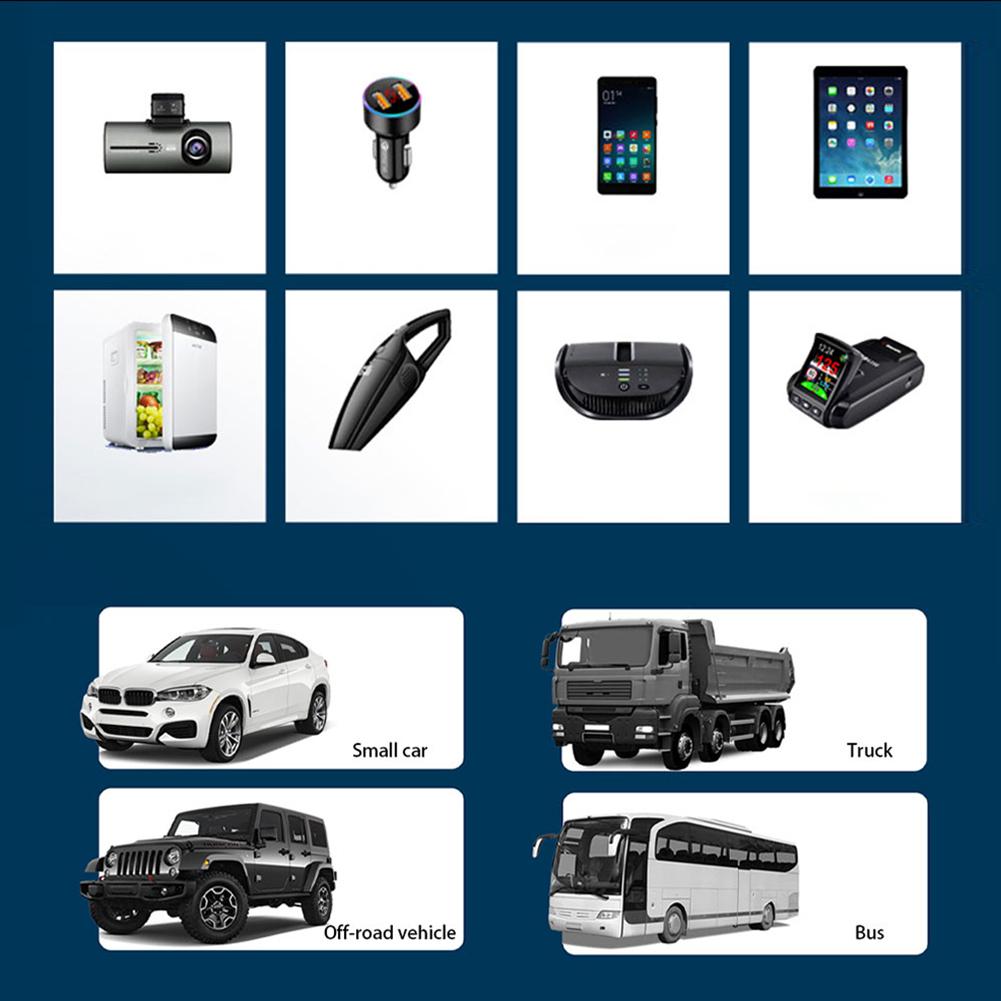 Автомобильное зарядное устройство QC3.0 12 В/24 В, двойной USB-адаптер питания, гнездо прикуривателя автомобиля Type-C+QC3.0+2,4 А, двойное расширение прикуривателя