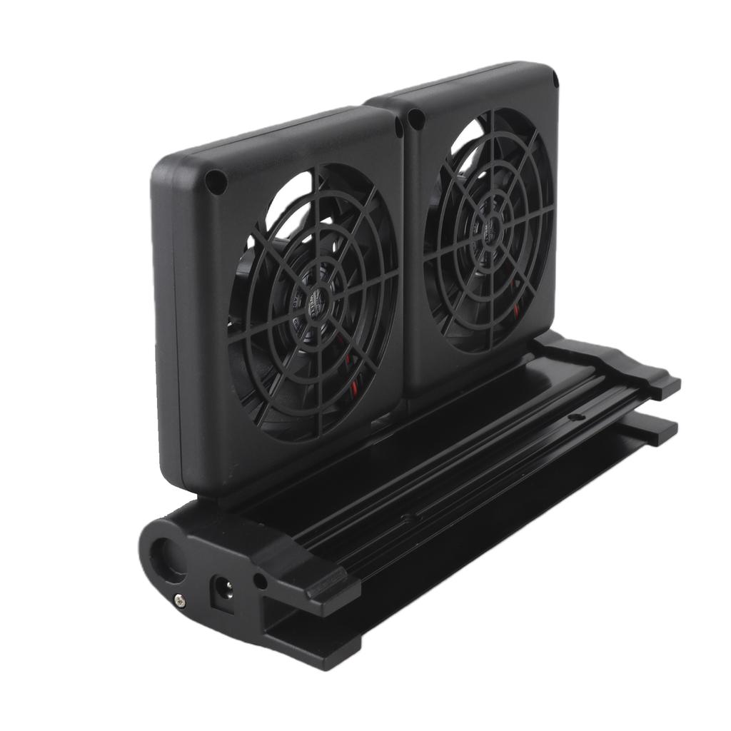 Fish Tank Cooling Fan System Mini Adjustable Wind Speed Aquarium Water Cooling Fan for Aquarium Chillers CN Plug, US