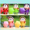 Crayon Raincoat Shin Chan Pvc Action Figure Model For Home Office Fans Anime