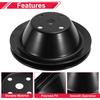 Water Pump Pulley for Chevy SBC Small Block 262 265 267 283 302 305 307 327 350 400 LWP Single-Groove Long Water Pump Pulley 1 Groove Durable 1 Pc
