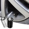 LLEV2 4Pcs Car Wheel Tire Valve Stem Cap Auto Accessories For Skoda Kodiaq Octavia Enyaq Kamiq Scala Rapid Superb Karoq Vision RS Yeti
