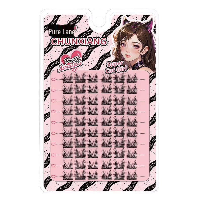 Накладные ресницы в виде ушей дикой кошки: Натуральный, толстый, в стиле комиксов для новичков