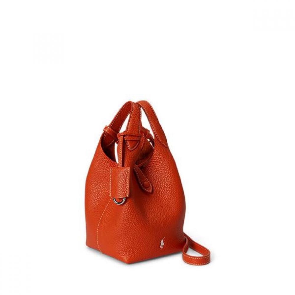 Polo Ralph Lauren Women Small Tote   Crossbody Leather Polo Play