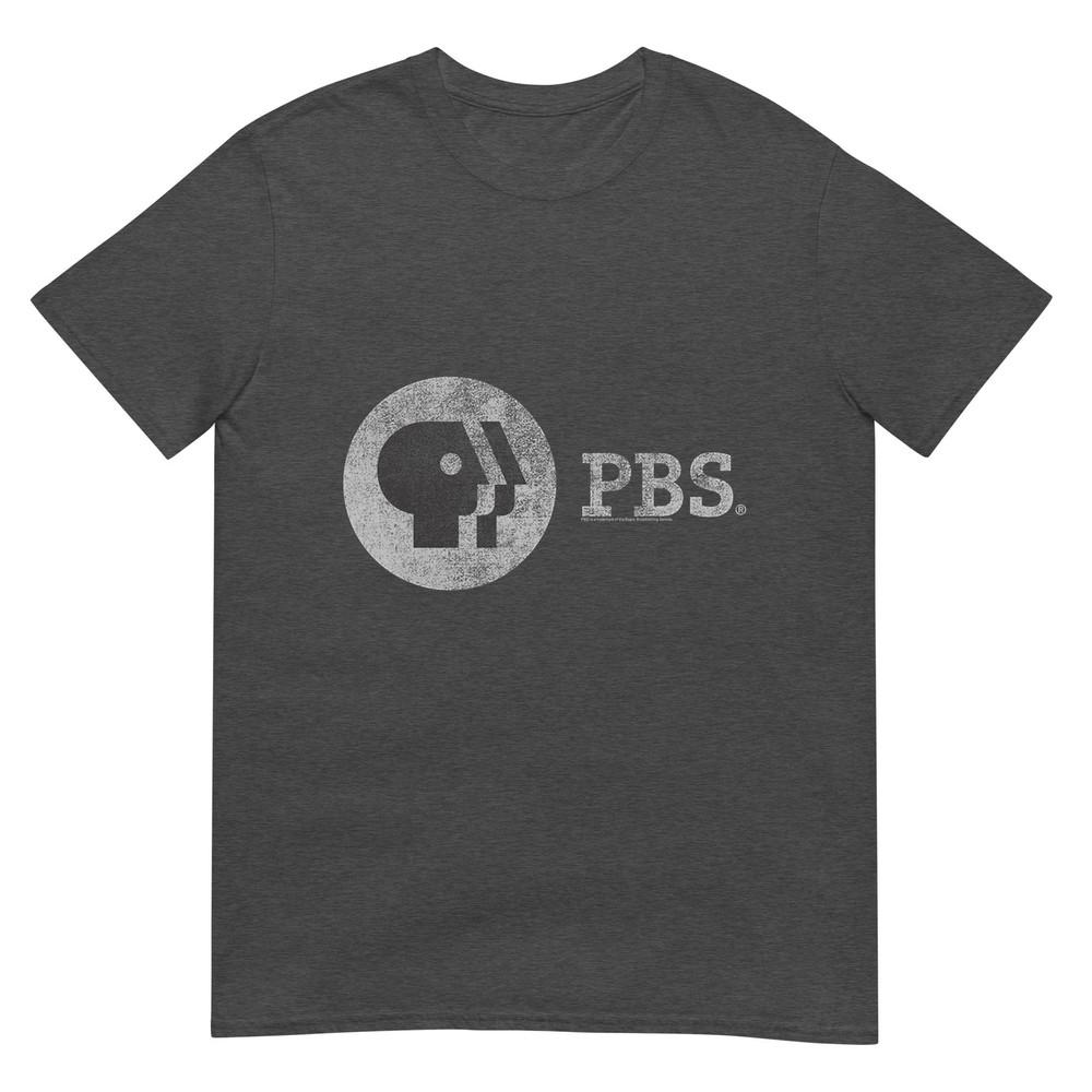 Pbs Distressed Vintage Logo Public Broadcasting Service Tshirt