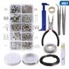 Набор инструментов для фурнитуры для ювелирных изделий, открытое кольцо для прыжка/застежка-лобстер/хвостовая цепочка/зажимная пряжка/комплект для хранения/крючки для сережек/для изготовления ювелирных изделий своими руками