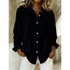 BFCCQB Women's POLO Neck Long Sleeve Autumn Winter Fashion Casual Blouses & Shirts
