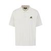 MALBON GOLF M Chain Cable Pattern Casual Short Sleeve Knit Ivory (Man)