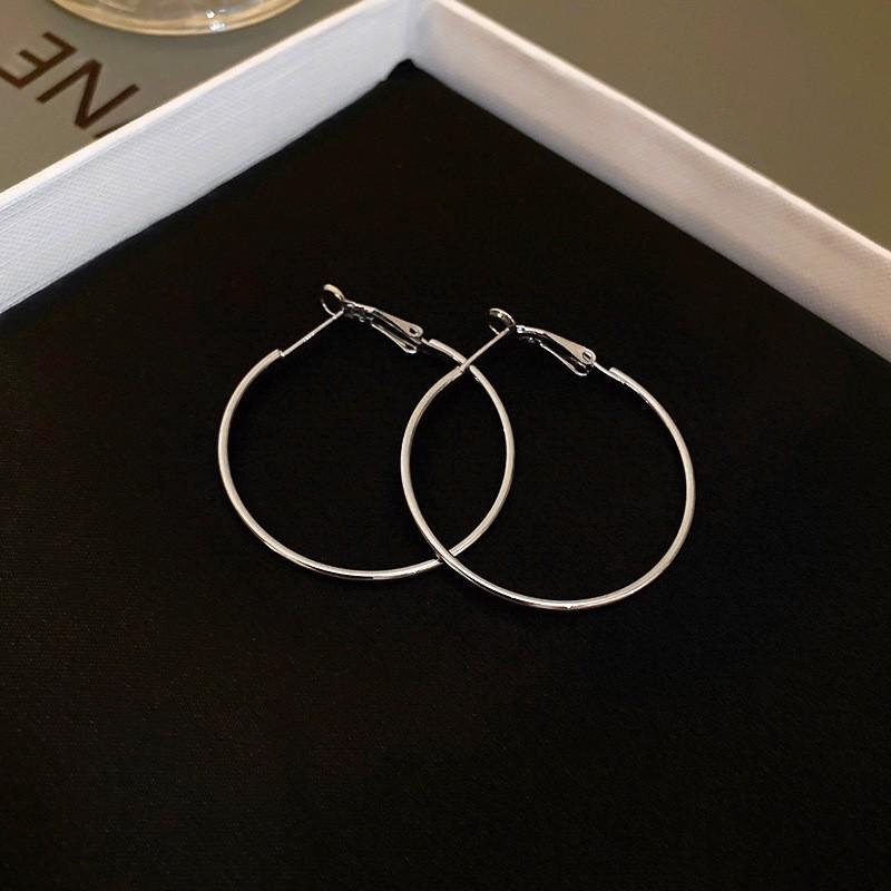 GemChic женские серьги, крутые серьги-гвоздики с иглами, геометрические круглые серьги-петли, простые серьги-петли на день рождения, Рождество, подарок