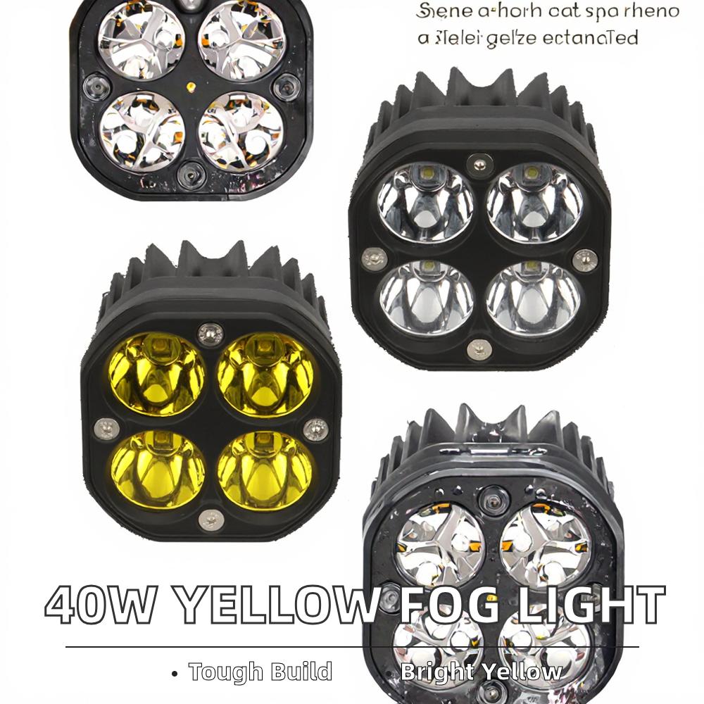 40W Pod LED Work Light for Truck ATV 4000LM Off-Road 4X4 Auxiliary Fog Light IP68 Retrofit Headlight for Vehicle 40W Spotlight