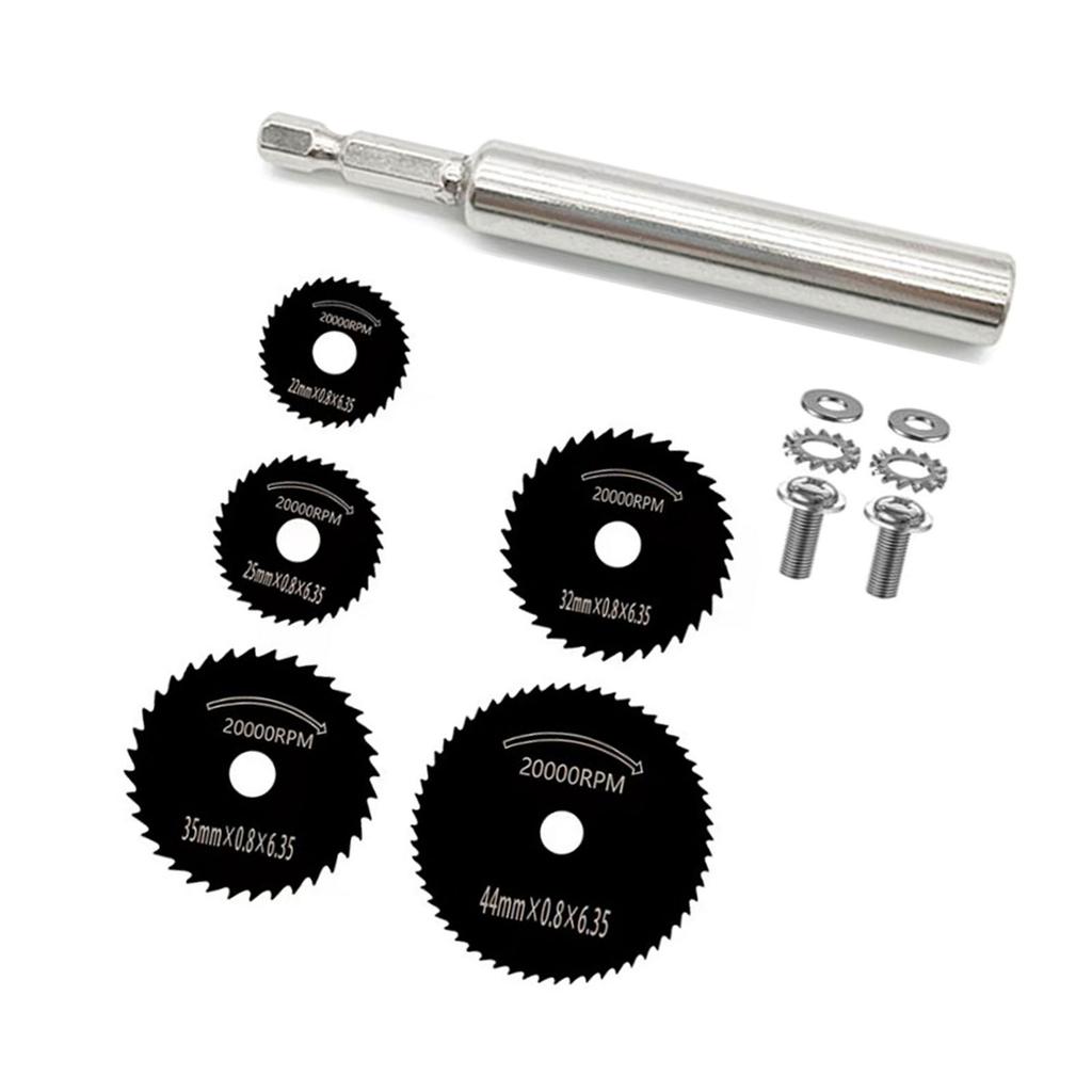 7 шт. Пильные диски для роторной дрели с шестигранным хвостовиком, пластиковая сантехника, внутренний резак, пильный диск HSS, отрезные диски для дрелей