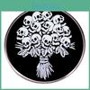 Unique Skull Pin Badge Featuring Punk Art Design With Premium Alloy Material Ideal For Accessories