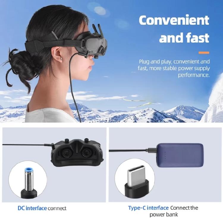 Charging Cable for Goggles 2 Flying Glasses Mobile Power Supply Cable Drones Power Cable USB Fast Charge Accessories