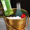 Multifunctional Stainless Steel Ice Bucket with Handles Beer Bucket Mini Metal Buckets  Party