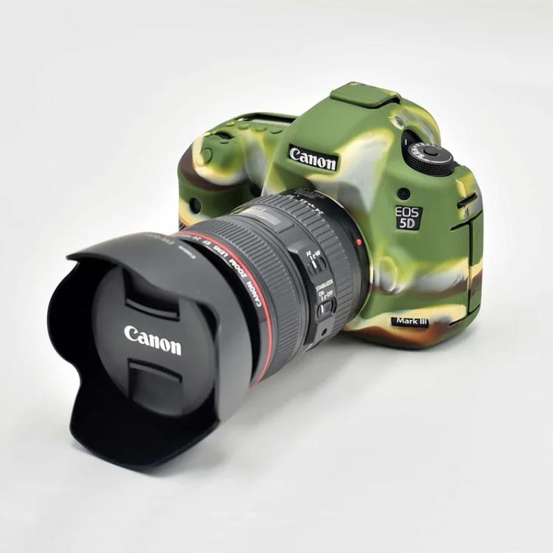 Силиконовый чехол для Canon EOS 5D Mark III/5D3, 5DS и 5DS R - Защитная крышка для зеркальной камеры