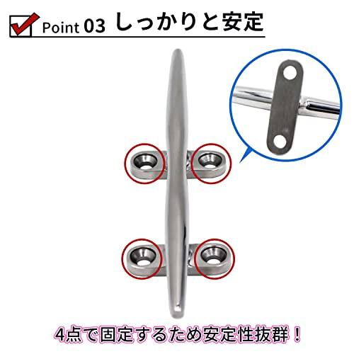 Shymie Швартовный кнехт Якорь Корабль Яхта Крюк Гидроцикл Веревка Доковое оборудование Нержавеющая сталь SUS316 125 мм 1 шт.