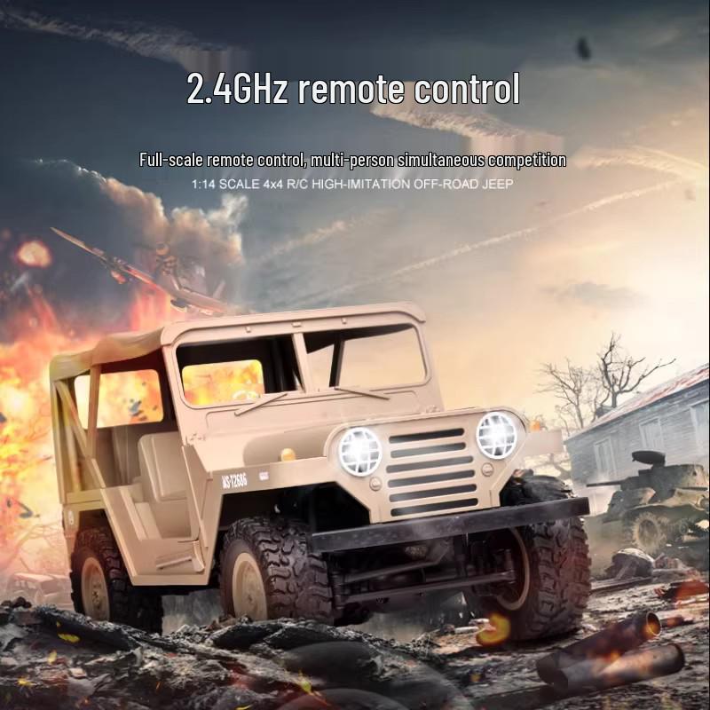 HengLong 1:14 Радиоуправляемый полноприводный внедорожник M151 Jeep Игрушка