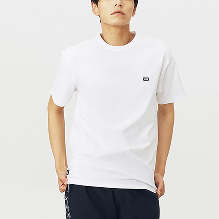 Vans Спортивная футболка с круглым вырезом и коротким рукавом, унисекс, топы, белый цвет VN0A5DYOWHT