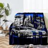 Racing Theme Printed Blanket - Perfect for Couch, Bed, Travel & Outdoor Use | Machine Washable, Cozy & Durable.