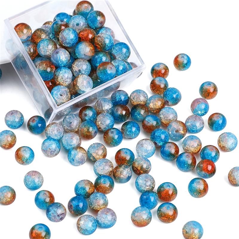 20шт хрустальные бусины цветных блоков свободные бусины-разделители для изготовления ювелирных изделий