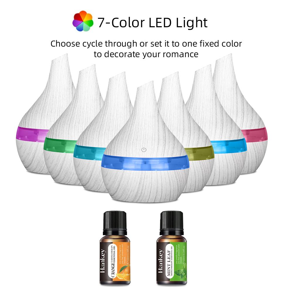 Portable 300ml USB Humidifier with Essential Oils Mini Touch Diffuser for Travel, Desk & Small Spaces