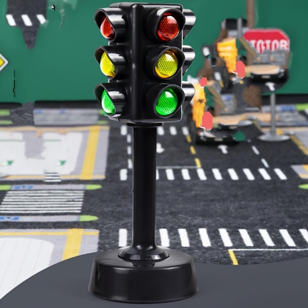 Creative Toy Traffic Light Traffic Light Toy Model Parking Lot Scene Montessori Educational Toys