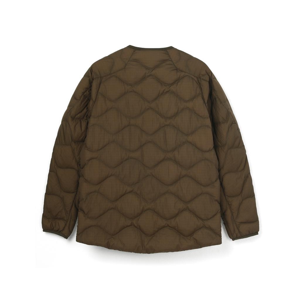 Uniqlo X White Mountaineering Совместная работа Премиум Легкая Свободный крой Стеганая пуховая куртка Унисекс верхняя одежда Оливковый 442562-56