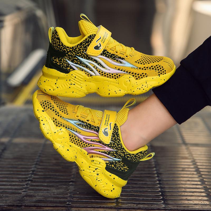 Children's Shoes Casual Shoes Parent-Child Shoes Trend Shoes Children's Trend All-Match Casual Fashion Rotating Button Shoes Basketball shoes