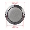 uxcell Speaker Grille Glossy Audio Speaker Cover Mesh Subwoofer Grille Protector Metal Black 2 Pack 4 Inch