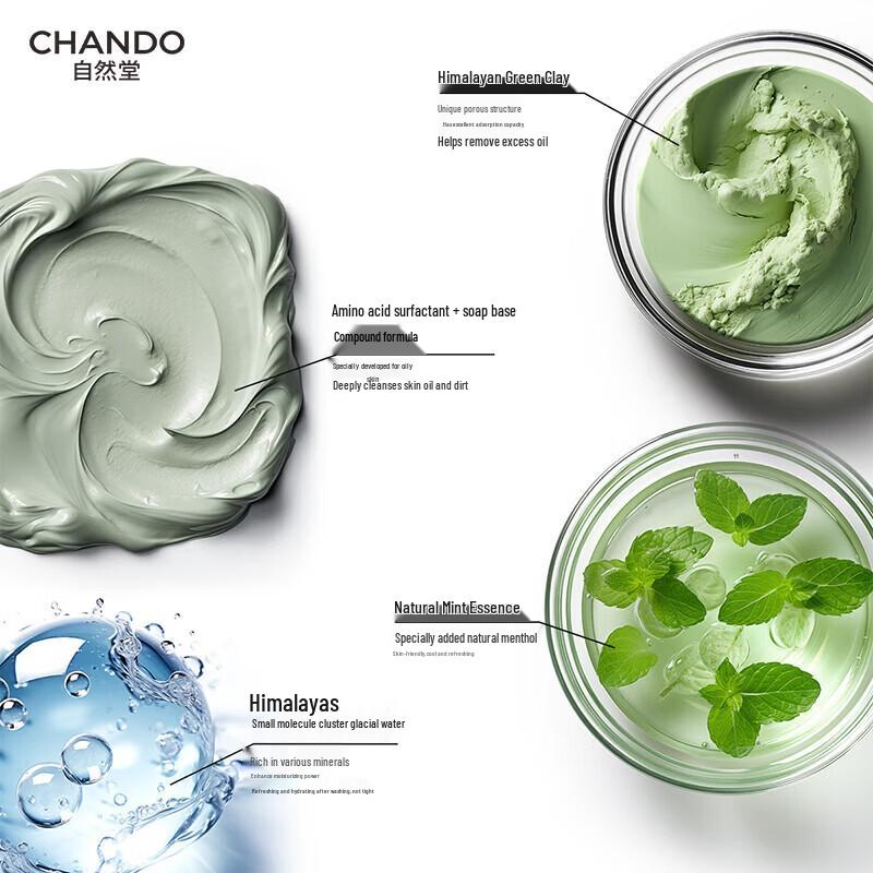 CHANDO Men's Himalayan Mud Facial Cleanser
