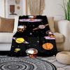 This adorable 3D Snoopy cartoon flannel blanket is comfortable and soft, perfect for use in bedrooms, beds, sofas, picnics, and